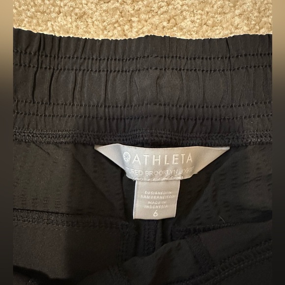 Athleta Textured Brooklyn Jogger Black Size 6 - Picture 8 of 14